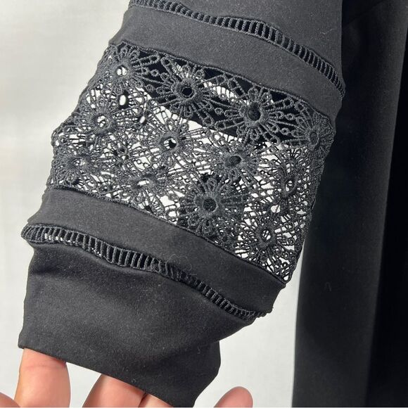 Chico's Womens Eyelet Balloon Sleeve Ponte Dress 0498 - Picture 10 of 10